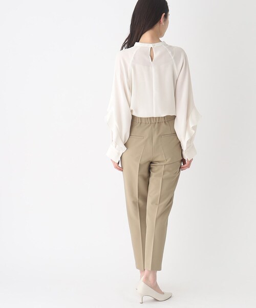 OPAQUE.CLIP（オペークドットクリップ）の「◆フリルスリーブブラウス【イージーケア】（シャツ/ブラウス・レディース・オフホワイト/ブラック/ホワイト系3・36/38/40/42）」の10枚目の写真