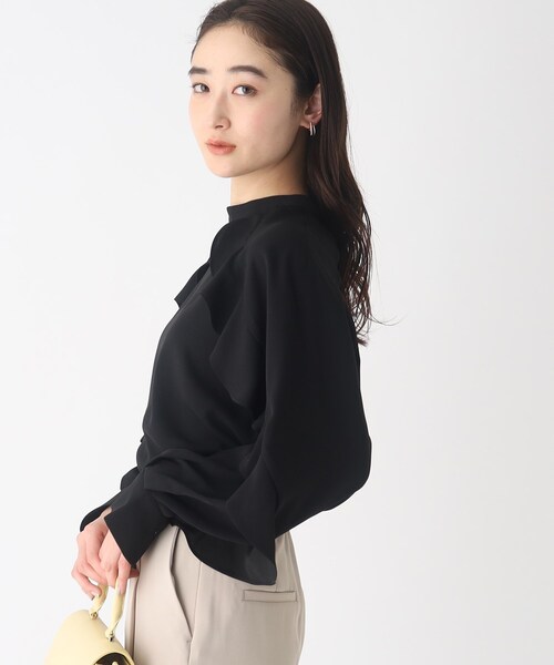 OPAQUE.CLIP（オペークドットクリップ）の「◆フリルスリーブブラウス【イージーケア】（シャツ/ブラウス・レディース・オフホワイト/ブラック/ホワイト系3・36/38/40/42）」の22枚目の写真