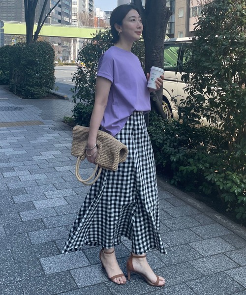 Doux archives（ドゥアルシーヴ）の「ギンガムチェックマーメイドスカート（スカート・レディース・ネイビー/ブラック・FREE）」の13枚目の写真