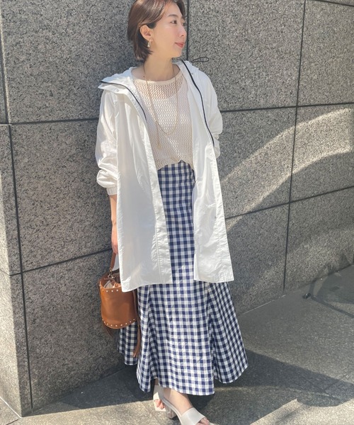 Doux archives（ドゥアルシーヴ）の「ギンガムチェックマーメイドスカート（スカート・レディース・ネイビー/ブラック・FREE）」の20枚目の写真