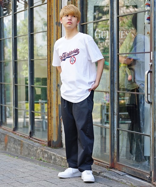HUF(ハフ)の「HUF×THRASHER/ハフ×スラッシャー PORTOLA S/S TEE Tシャツ(Tシャツ/カットソー・メンズ・ホワイト/ブラック・M/L/XL)」の16枚目の写真