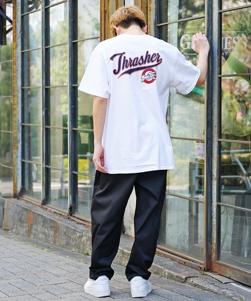HUF(ハフ)の「HUF×THRASHER/ハフ×スラッシャー PORTOLA S/S TEE Tシャツ(Tシャツ/カットソー・メンズ・ホワイト/ブラック・M/L/XL)」の17枚目の写真
