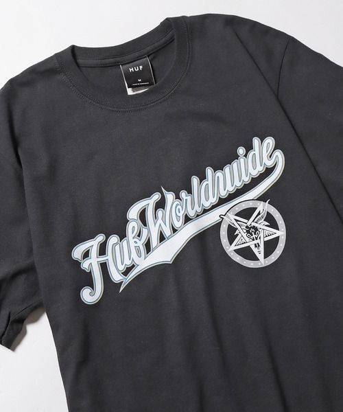 HUF(ハフ)の「HUF×THRASHER/ハフ×スラッシャー PORTOLA S/S TEE Tシャツ(Tシャツ/カットソー・メンズ・ホワイト/ブラック・M/L/XL)」の7枚目の写真