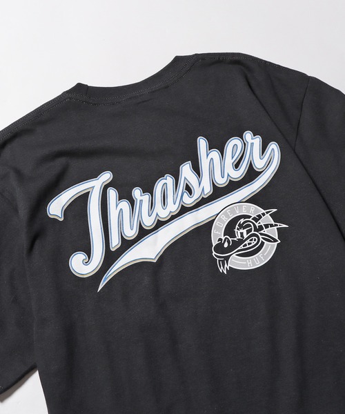 HUF(ハフ)の「HUF×THRASHER/ハフ×スラッシャー PORTOLA S/S TEE Tシャツ(Tシャツ/カットソー・メンズ・ホワイト/ブラック・M/L/XL)」の10枚目の写真