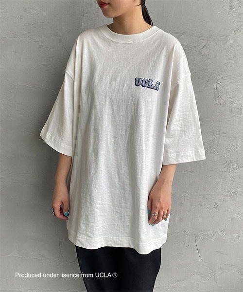 UCLA（ユーシーエルエー）の「[UCLA/ユーシーエルエー] バックフロッキープリント ビックショートスリーブTシャツ（Tシャツ/カットソー・レディース・ホワイト/グリーン・M/L）」の15枚目の写真