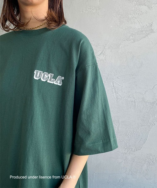 UCLA（ユーシーエルエー）の「[UCLA/ユーシーエルエー] バックフロッキープリント ビックショートスリーブTシャツ（Tシャツ/カットソー・レディース・ホワイト/グリーン・M/L）」の12枚目の写真