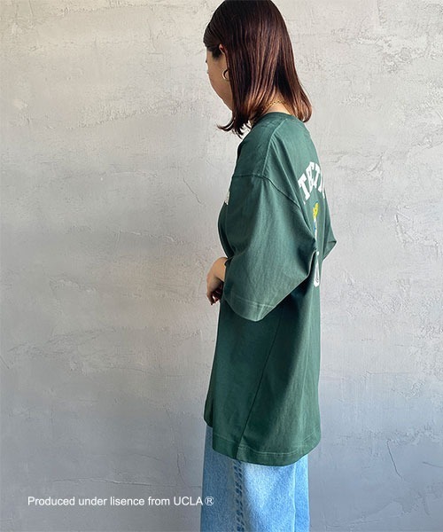 UCLA（ユーシーエルエー）の「[UCLA/ユーシーエルエー] バックフロッキープリント ビックショートスリーブTシャツ（Tシャツ/カットソー・レディース・ホワイト/グリーン・M/L）」の22枚目の写真