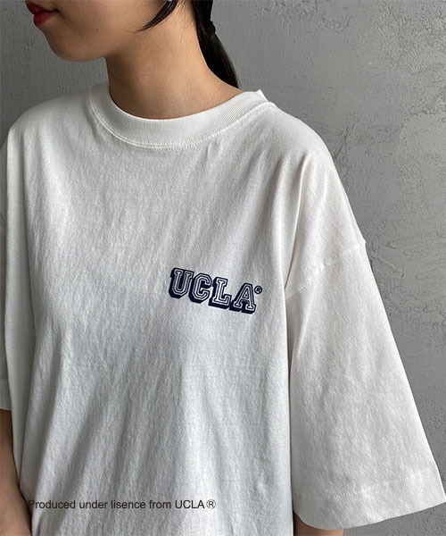 UCLA（ユーシーエルエー）の「[UCLA/ユーシーエルエー] バックフロッキープリント ビックショートスリーブTシャツ（Tシャツ/カットソー・レディース・ホワイト/グリーン・M/L）」の20枚目の写真
