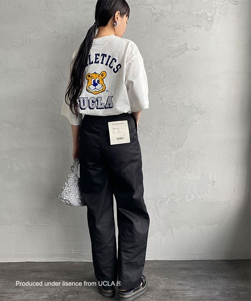 UCLA（ユーシーエルエー）の「[UCLA/ユーシーエルエー] バックフロッキープリント ビックショートスリーブTシャツ（Tシャツ/カットソー・レディース・ホワイト/グリーン・M/L）」の8枚目の写真