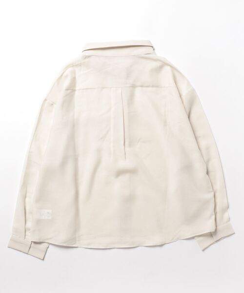 flower（フラワー）の「バルーンシアーシャツ5（シャツ/ブラウス・レディース・カーキ/アイボリー・FREE）」の7枚目の写真