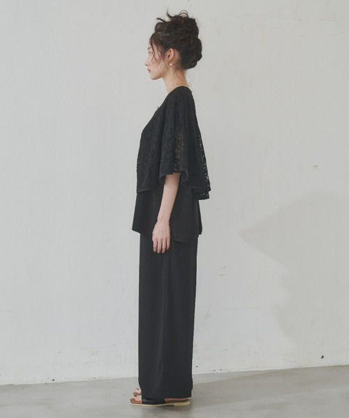 manana suerte（マニャーナスエルテ）の「ヴィンテージレースケープ（ベスト・レディース・ベージュ/ブラック・FREE）」の12枚目の写真