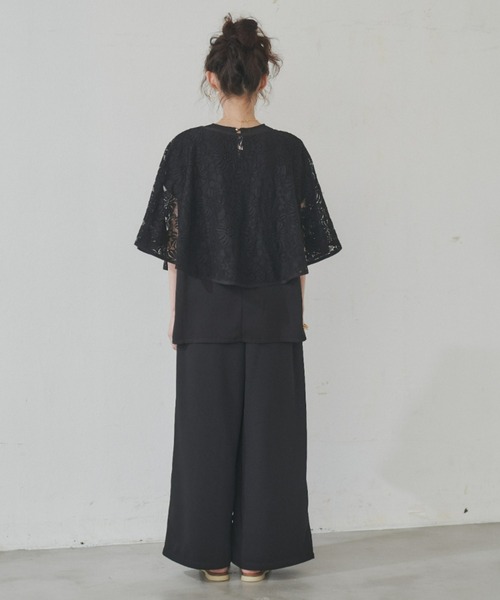 manana suerte（マニャーナスエルテ）の「ヴィンテージレースケープ（ベスト・レディース・ベージュ/ブラック・FREE）」の13枚目の写真