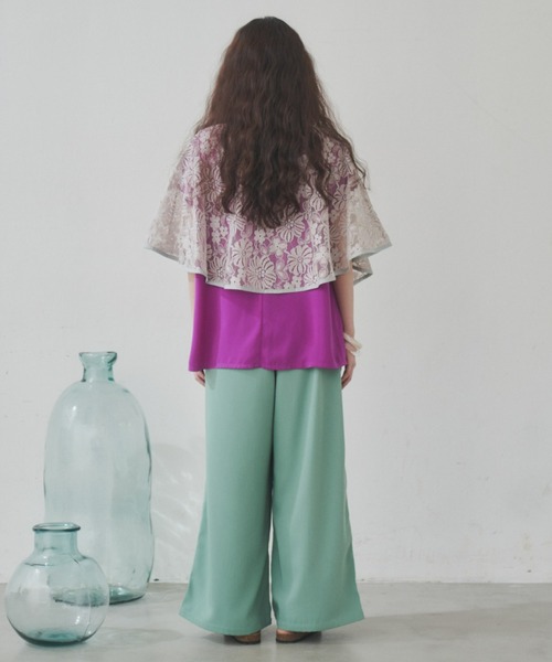 manana suerte（マニャーナスエルテ）の「ヴィンテージレースケープ（ベスト・レディース・ベージュ/ブラック・FREE）」の22枚目の写真