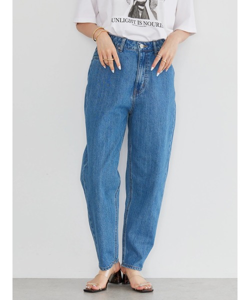 AMERICAN HOLIC（アメリカンホリック）の「バルーンデニムパンツ（デニムパンツ・レディース・インディゴブルー・M/S/L）」の3枚目の写真