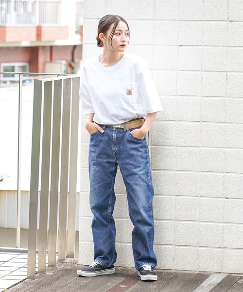 Carhartt(カーハート)の「【Carhartt/カーハート】K87 Pocket Short Sleeve ポケット 半袖 Tシャツ メンズ レディース ポケットT ビッグシルエット ゆったり オーバーサイズ ルーズフィット(Tシャツ/カットソー・メンズ・スミクロ/杢グレー/ダークグリーン/サンドベージュ/ホワイト/ブルー系その他/ワイン/ネイビー/ブラック/チャコールグレー・LARGE/MEDIUM/X-LARGE/SMALL)」の15枚目の写真