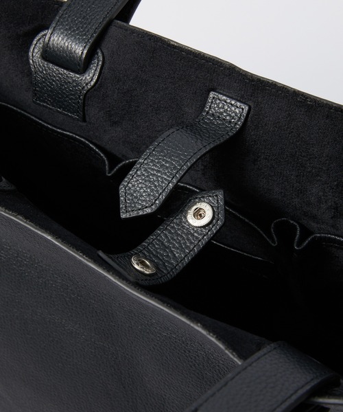GUIONNET（ギオネ）の「最高級シボ革 エブリデイトート 黒の極致。 職人技 ギオネノワール（トートバッグ・メンズ・ブラック・FREE）」の21枚目の写真