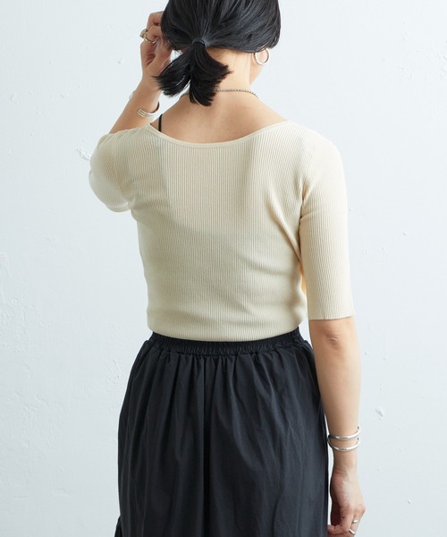 SHENERY（シーナリー）の「2WAYカシュクールニットプルオーバー（ニット/セーター・レディース・ピンク/アイボリー/ブラック・FREE）」の11枚目の写真