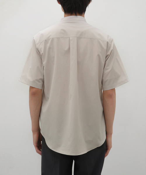 B.C STOCK(ベーセーストック)の「REGULAR バンドカラー半袖シャツ(シャツ/ブラウス・メンズ・ホワイト/グリーン/ベージュ/ブラック・SMALL/MEDIUM/LARGE)」の11枚目の写真