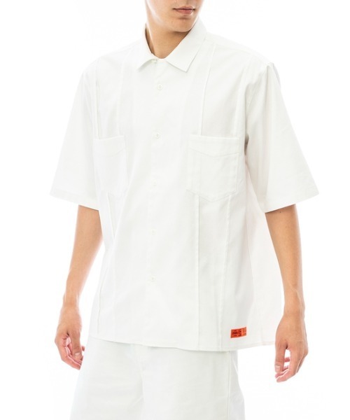 RVCA(ルーカ)の「RVCA メンズ CHAINMAIL SHIRTS ショートスリーブシャツ【2023年夏モデル】/ルーカ半袖シャツ(シャツ/ブラウス・メンズ・グリーン系その他/ホワイト/ブラック・SMALL/MEDIUM/LARGE/X-LARGE)」の4枚目の写真