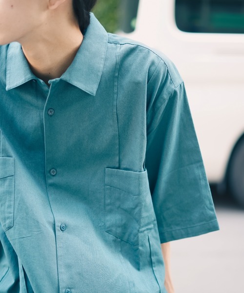RVCA(ルーカ)の「RVCA メンズ CHAINMAIL SHIRTS ショートスリーブシャツ【2023年夏モデル】/ルーカ半袖シャツ(シャツ/ブラウス・メンズ・グリーン系その他/ホワイト/ブラック・SMALL/MEDIUM/LARGE/X-LARGE)」の18枚目の写真