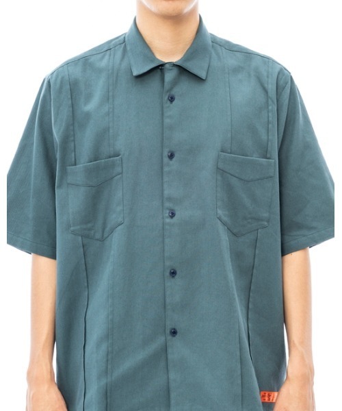 RVCA(ルーカ)の「RVCA メンズ CHAINMAIL SHIRTS ショートスリーブシャツ【2023年夏モデル】/ルーカ半袖シャツ(シャツ/ブラウス・メンズ・グリーン系その他/ホワイト/ブラック・SMALL/MEDIUM/LARGE/X-LARGE)」の17枚目の写真