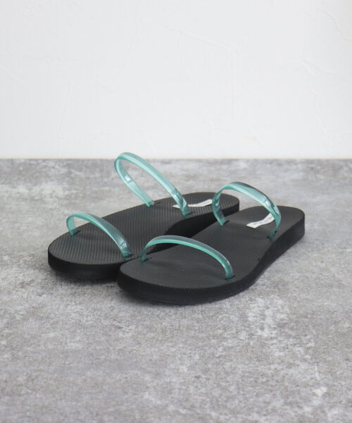 fredy emue（フレディエミュ）の「2ラインビーチサンダル（サンダル・レディース・オフホワイト/ライトブルー/ベージュ系その他・M）」の10枚目の写真