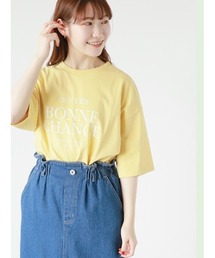 ehka sopo | フレンチロゴプリントTシャツ(Tシャツ/カットソー)