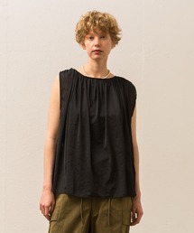 Allumer（アリュメール）の「ノースリーブシアーギャザープルオーバー（Tシャツ/カットソー）」