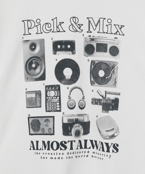 PBLIM（ページボーイリム）の「PBLIM/フィルムフォトT（Tシャツ/カットソー・レディース・ブラック/オフホワイト・MEDIUM/LARGE）」の7枚目の写真