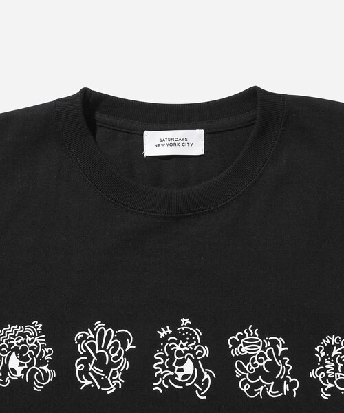 Saturdays NYC(サタデーズ ニューヨークシティ )の「Wall Art S/S Tee(Tシャツ/カットソー・メンズ・ホワイト/ブラック・L/M/S/XL/XXL)」の6枚目の写真