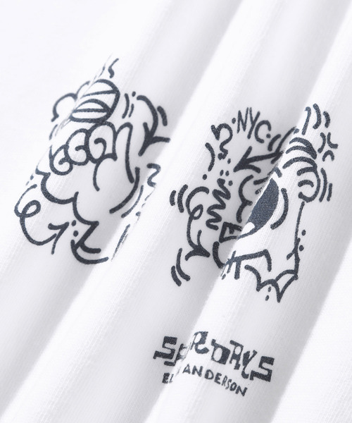 Saturdays NYC(サタデーズ ニューヨークシティ )の「Wall Art S/S Tee(Tシャツ/カットソー・メンズ・ホワイト/ブラック・L/M/S/XL/XXL)」の12枚目の写真