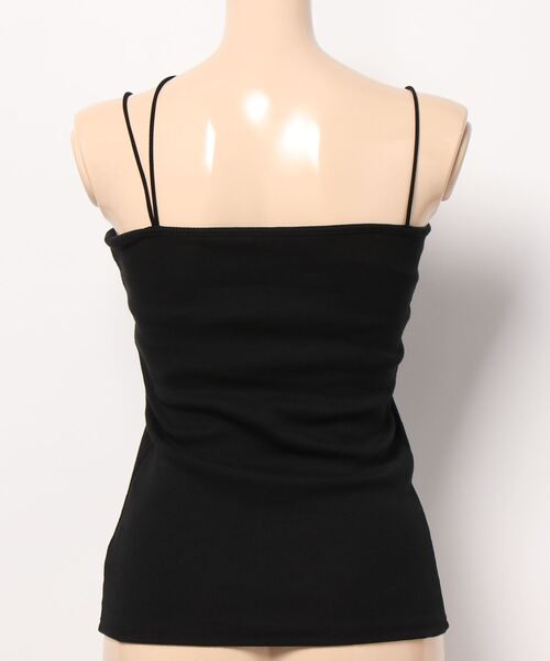 notch.（ノッチ）の「カップ付きベアキャミソール（キャミソール・レディース・オフホワイト/ブラック・M）」の9枚目の写真