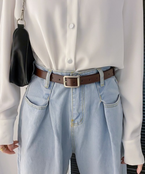 SILVER BULLET（シルバーバレット）の「『SBLTR』メンズ ユニセックス スクエアバックル細ベルト（ベルト・レディース・その他1/その他5/その他4/その他6/その他2/その他3・FREE）」の6枚目の写真