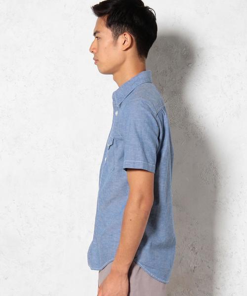 green label relaxing(グリーンレーベルリラクシング)の「KAPOC/CHAMB REG S/S シャツ◆(シャツ/ブラウス・メンズ・ブラック/ロイヤルブルー・X-LARGE/LARGE/MEDIUM/SMALL)」の12枚目の写真