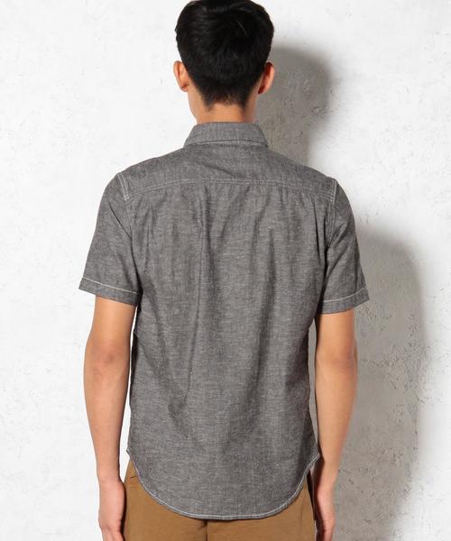 green label relaxing(グリーンレーベルリラクシング)の「KAPOC/CHAMB REG S/S シャツ◆(シャツ/ブラウス・メンズ・ブラック/ロイヤルブルー・X-LARGE/LARGE/MEDIUM/SMALL)」の9枚目の写真