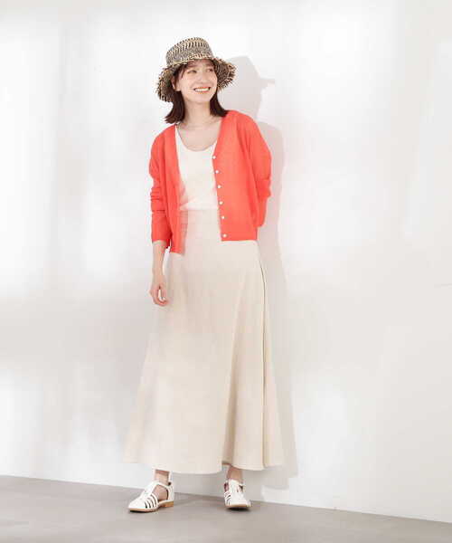 N.（N. Natural Beauty Basic）（エヌエヌナチュラルビューティーベーシック）の「◆テレコカップ付きタンクトップ（チューブトップ・レディース・ブラック/オフホワイト・MEDIUM）」の17枚目の写真