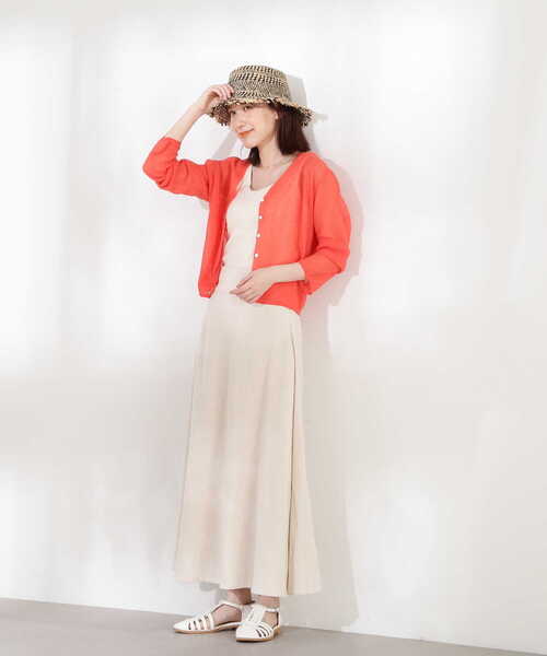 N.（N. Natural Beauty Basic）（エヌエヌナチュラルビューティーベーシック）の「◆テレコカップ付きタンクトップ（チューブトップ・レディース・ブラック/オフホワイト・MEDIUM）」の19枚目の写真