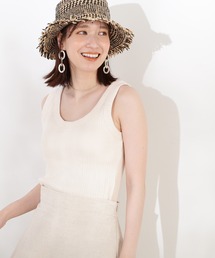 N.（N. Natural Beauty Basic） | ◆テレコカップ付きタンクトップ(チューブトップ)