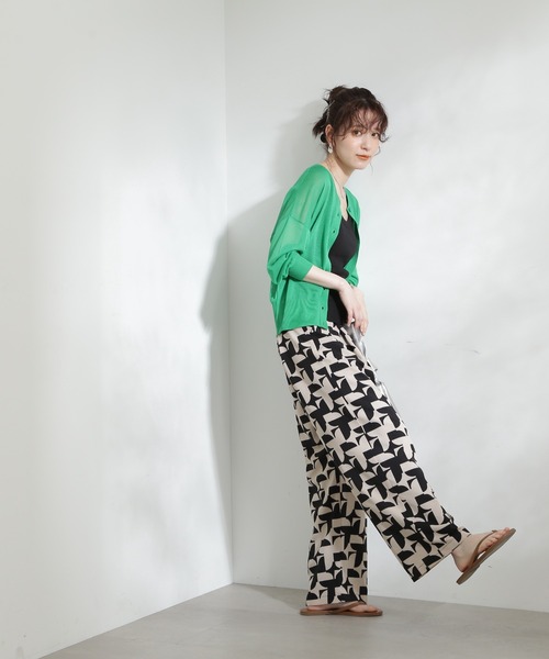 N.（N. Natural Beauty Basic）（エヌエヌナチュラルビューティーベーシック）の「◆テレコカップ付きタンクトップ（チューブトップ・レディース・ブラック/オフホワイト・MEDIUM）」の7枚目の写真