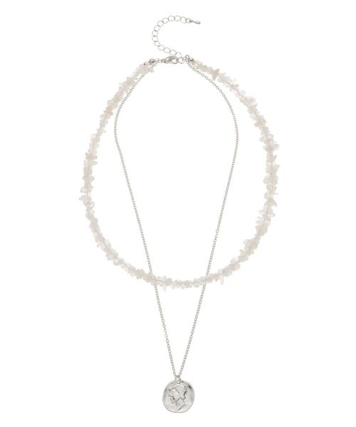 EVRIS（エヴリス）の「COLOR SHELLCHAIN 2連ネックレス（ネックレス・レディース・ゴールド/シルバー・FREE）」の10枚目の写真