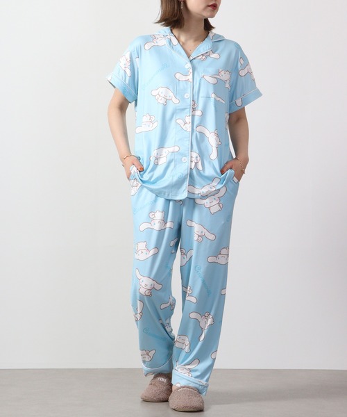 sanrio（サンリオ）の「sanrio ルームウェア セットアップ（ルームウェア/パジャマ・レディース・ネイビー/杢グレー/サックスブルー/ライトピンク/ライトパープル・M/L）」の16枚目の写真