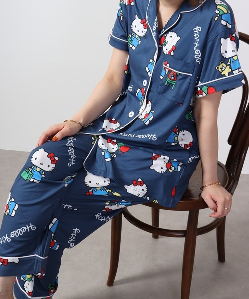 sanrio（サンリオ）の「sanrio ルームウェア セットアップ（ルームウェア/パジャマ・レディース・ネイビー/杢グレー/サックスブルー/ライトピンク/ライトパープル・M/L）」の6枚目の写真
