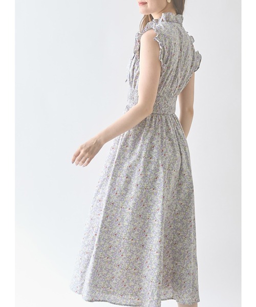 tocco closet（トッコ　クローゼット）の「フリル＆リボン付きコットンフラワー×リトルストロベリーウエストシャーリングワンピース（ワンピース・レディース・ラベンダー/ピンク・M）」の12枚目の写真
