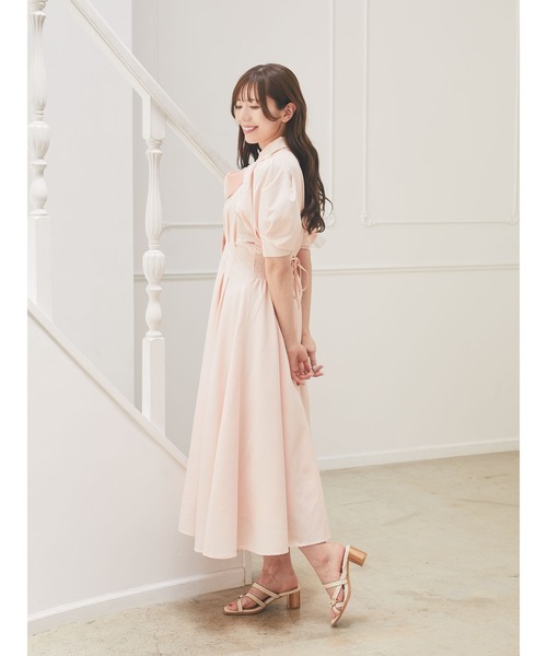 Areeam（アリーム）の「リボンタックシャツワンピース（シャツ
