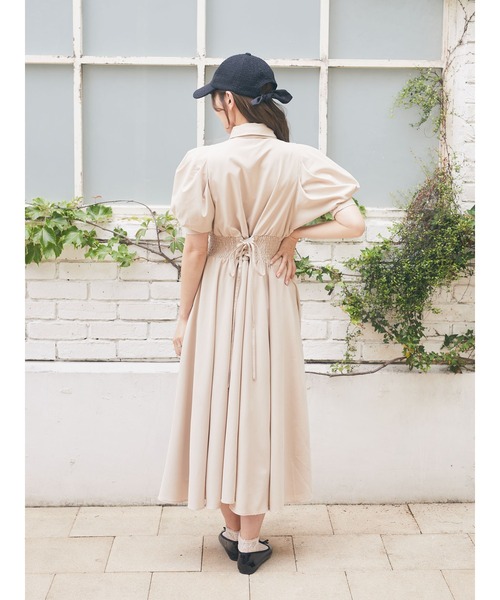 Areeam（アリーム）の「リボン付きウエストタックワンピース