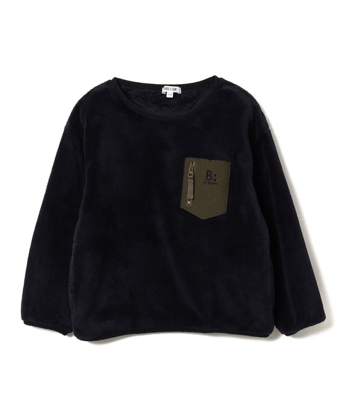 B:MING by BEAMS(ビーミングバイビームス)の「B:MING by BEAMS / ポケット付き ボア フリース プルオーバー(90~140cm)(スウェット・キッズ・ダークネイビー/アイボリー/パープル・90/100/110/120/130/140)」の15枚目の写真
