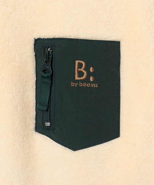 B:MING by BEAMS(ビーミングバイビームス)の「B:MING by BEAMS / ポケット付き ボア フリース プルオーバー(90~140cm)(スウェット・キッズ・ダークネイビー/アイボリー/パープル・90/100/110/120/130/140)」の11枚目の写真