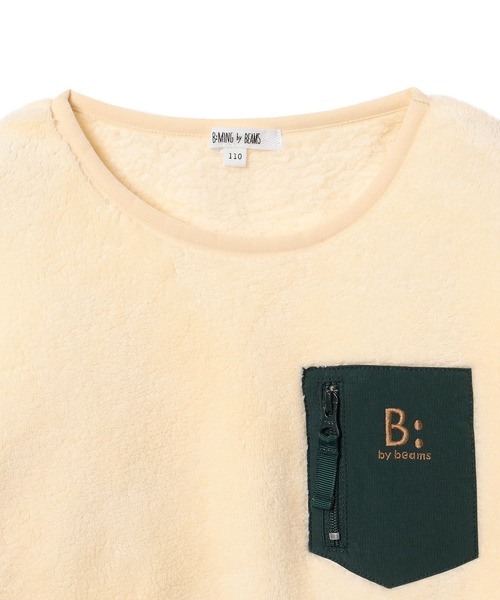 B:MING by BEAMS(ビーミングバイビームス)の「B:MING by BEAMS / ポケット付き ボア フリース プルオーバー(90~140cm)(スウェット・キッズ・ダークネイビー/アイボリー/パープル・90/100/110/120/130/140)」の13枚目の写真