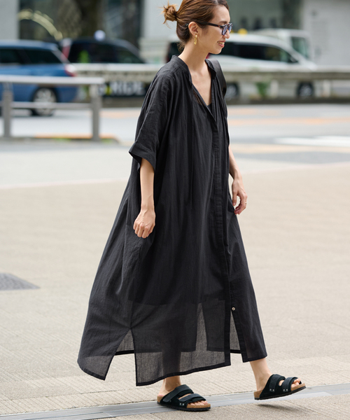 FRAMeWORK（フレームワーク）の「ハーフスリーブワンピース