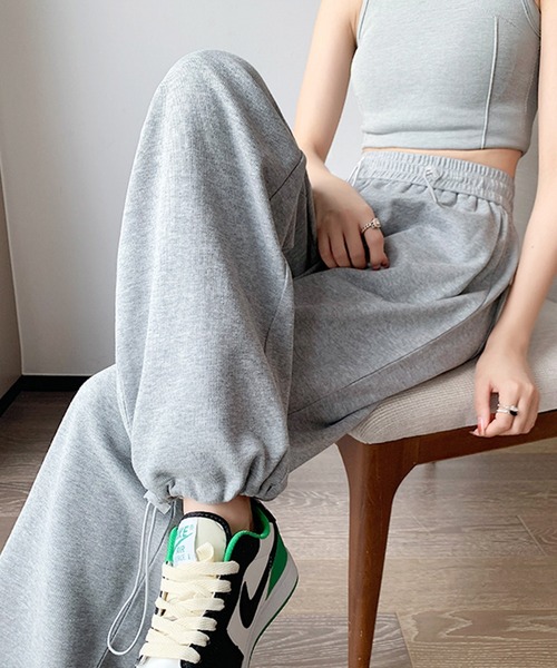 Lilamusant(リラミュゾン)の「/Lilamusant(リラミュゾン)/スウェット イージー ジョガーパンツ(スウェットパンツ・レディース・ブラック/グレー/アイボリー・FREE)」の13枚目の写真